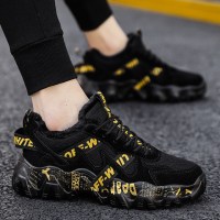 婕秘欧洲站潮牌男鞋冬季加绒保暖棉鞋青少年网红运动厚底潮鞋2021新款