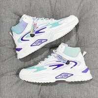 婕秘男鞋2021年新款潮鞋百搭高帮休闲鞋子男士秋季运动鞋ins老爹鞋