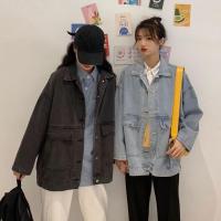 苏芈牛仔外套女2021新款春秋港味复古宽松显瘦韩版百搭学生牛仔衣上衣