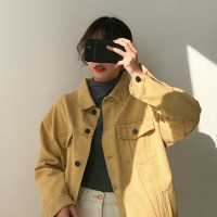 苏芈牛仔外套女春秋2020新款韩版百搭学生宽松休闲韩版上衣夹克上衣潮