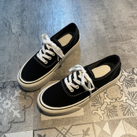 复古板鞋格子女2021年春季新款ulzzang豹纹休闲平底潮鞋ins