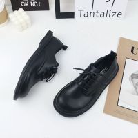 小皮鞋女学生韩版百搭复古英伦风日系大头鞋可爱娃娃系带平底单鞋