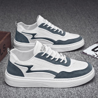 2021年新款春季男鞋韩版潮流青少年小白板鞋百搭男士休闲帆布潮鞋