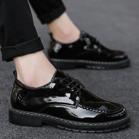英伦风皮鞋男韩版青年商务正装增高男士休闲皮鞋黑色潮流百搭男鞋