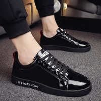 2021新款春季男鞋精神小伙黑色小皮鞋男士休闲板鞋韩版潮流潮鞋子