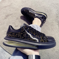 欧洲站男鞋亮面潮鞋增高气垫板鞋ins潮流运动休闲网红韩版老爹鞋