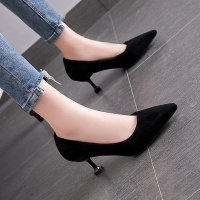 婚鞋女2020新款新娘鞋6-7-8cm公分厘米高跟鞋细跟少女法式网红