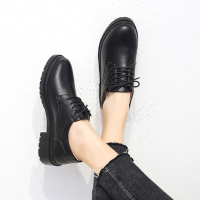 2021年春秋季新款黑色小皮鞋女软底英伦风百搭女鞋工装工作鞋