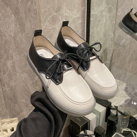 小白鞋女2022新款春秋百搭懒人一脚蹬牛筋软底孕妇鞋单鞋休闲板鞋