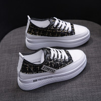 女鞋2022春秋季新款百搭厚底小白鞋内增高休闲运动板鞋子女