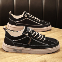 婕秘2021新款夏季工地男鞋厨师工作休闲板鞋帆布透气防臭劳保潮鞋春季