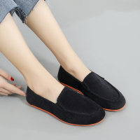 婕秘春夏季透气布鞋女老北京布鞋休闲女鞋妈妈鞋一脚蹬懒人鞋子平底鞋