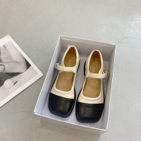 婕秘厚底玛丽珍小皮鞋女鞋子2021年新款春夏季薄款晚晚风法式单鞋瓢鞋