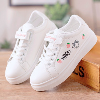 婕秘2021女童春季小白鞋软底单鞋10岁运动鞋女小学生12板鞋中大童童鞋