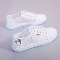 婕秘中大童7小学生女孩9网面镂空运动鞋10女童小白鞋儿童鞋子16岁网鞋