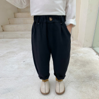 婕秘儿童裤子春秋薄款帅气宝宝秋装小童休闲裤男童西装裤秋款宽松洋气