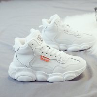 婕秘加绒加厚雪地棉鞋2021年冬季新款雪地靴运动老爹鞋小白女鞋ins潮