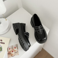 婕秘英伦风小皮鞋女2022春季新款复古百搭厚底乐福鞋学生日系jk制服鞋