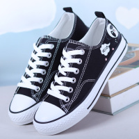 婕秘2022年春季帆布鞋韩版百搭少女孩大童板鞋初中小学生单鞋平底布鞋