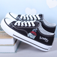 婕秘2022年春季新款帆布鞋女鞋韩版百搭黑色布鞋休闲ulzzang板鞋