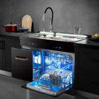 美菱(MeiLing)集成水槽洗碗机 MW12-S2 一体家用12套除菌超声波消毒柜 1050mm款