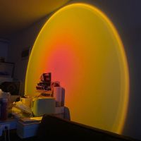 网红ins夕阳落日灯正版平价氛围拍照客厅卧室日落黄昏投影落地灯