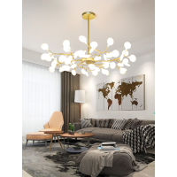 客厅吊灯北欧现代简约卧室餐厅灯创意ins网红萤火虫灯具2020新款