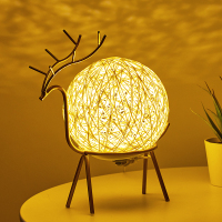 小夜灯卧室床头睡眠灯 创意梦幻星空浪漫网红藤球ins少女心小台灯