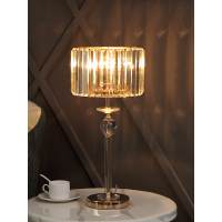 水晶台灯轻奢欧式小奢华温馨创意简约现代客厅ins少女卧室床头灯