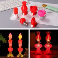 led红色光情趣小夜灯插电带开关结婚喜庆壁灯佛堂长明灯入宅氛围
