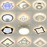 led过道灯玄关走廊门厅壁灯三色调光亚克力阳台装饰嵌入平板简约