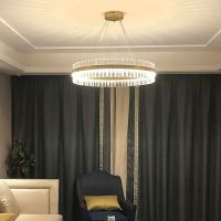 后现代水晶led吊灯客厅灯现代简约大气餐厅灯具北欧高档轻奢灯饰