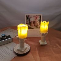 创意小夜灯床头不插电台灯蜡烛灯少女心生日礼物女男闺蜜宿舍神器