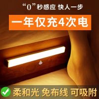 智能人体感应灯小夜灯led楼道充电家用过道衣柜无线卧室床头起夜