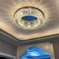 网红轻奢卧室灯房间led吸顶灯简约北欧餐厅后现代水晶客厅灯