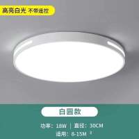 灯具大全led吸顶灯卧室灯灯饰客厅灯大厅新款家用阳台简约现代|白色款 60cm圆形无极调光48W