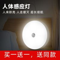 led人体感应小夜灯自动楼道家用免安装usb充电感应灯