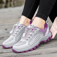 正品得知足力健身体老人鞋女春秋夏季轻便鞋透气运动网布妈妈女鞋软底中老年鞋