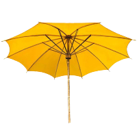 哈德通 防静电木柄伞竹柄黄布/红布(拍下备注颜色) 2.9m (把)