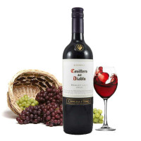 智利 干露酒厂 红魔鬼 梅洛 红葡萄酒 750ml 单支装