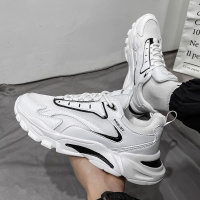 述雅2021新款春季运动休闲男鞋透气潮流百搭男生小白鞋ins老爹潮鞋子