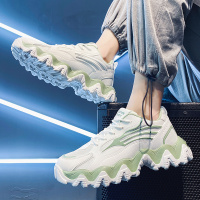 述雅春季男鞋厚底潮流百搭运动休闲小白初中学生增高网红老爹ins潮鞋