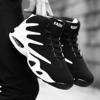 述雅2021男春季新款球鞋男士百搭休闲鞋韩版潮流男鞋高帮增高运动鞋子