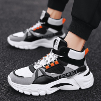 述雅高帮鞋男韩版潮流百搭学生休闲增高运动板鞋男士嘻哈高邦春季潮鞋