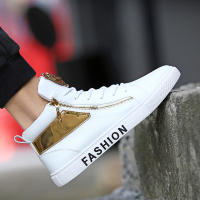 述雅春季男鞋子新款韩版男士休闲鞋运动鞋男学生高帮鞋板鞋潮鞋街舞鞋