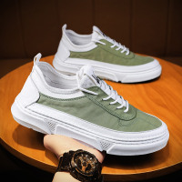 述雅男鞋2021春季新款韩版潮流百搭帆布平底板鞋男士夏季休闲小白潮鞋