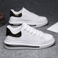 述雅2021春季男鞋子麦昆小白鞋夏季韩版潮流内增高气垫板鞋男休闲皮鞋