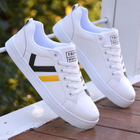 述雅小白鞋男鞋2021年新款潮鞋男生百搭休闲白鞋气平底板鞋男夏季透气