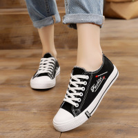 述雅帆布鞋女学生透气韩版原宿ulzzang平底板鞋ins百搭小白布鞋春球鞋