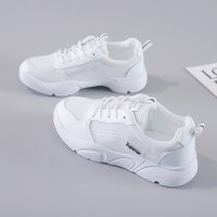 述雅小白鞋女2021秋季新款网鞋学生薄款透气百搭网面鞋子休闲单鞋女鞋